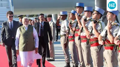 PM Modi lands in France for G7 Summit, bilateral engagements with Macron