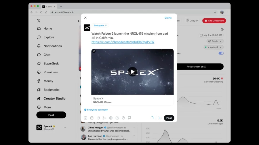 X is making a fresh push for live video with new creator payouts