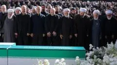 Iran's supreme leader absent as senior officials attend ayatollah's funeral
