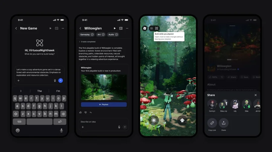 Roblox will offer AI-generated game creation on mobile later this year