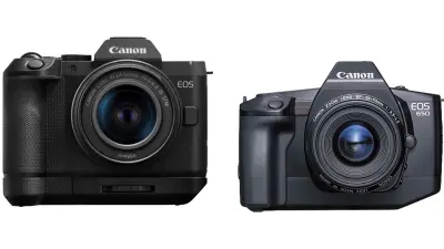 Canon's R8 II camera borrowed its styling from a classic SLR film camera