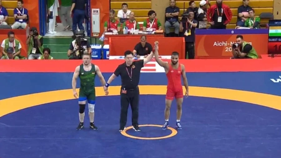 Asian Games: Sujeet Kalkal Stuns Tajikistan With Incredible Late Comeback To Win Wrestling Gold