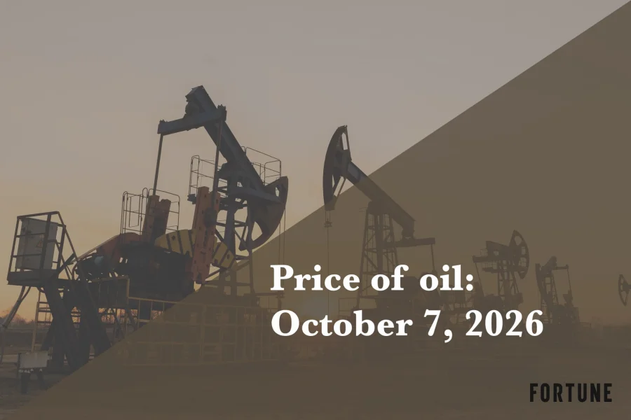 Current price of oil as of October 7, 2026