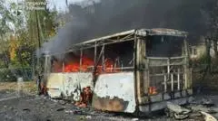 Russian strike on buses kills 33, say officials, as deadly attacks on Ukraine surge